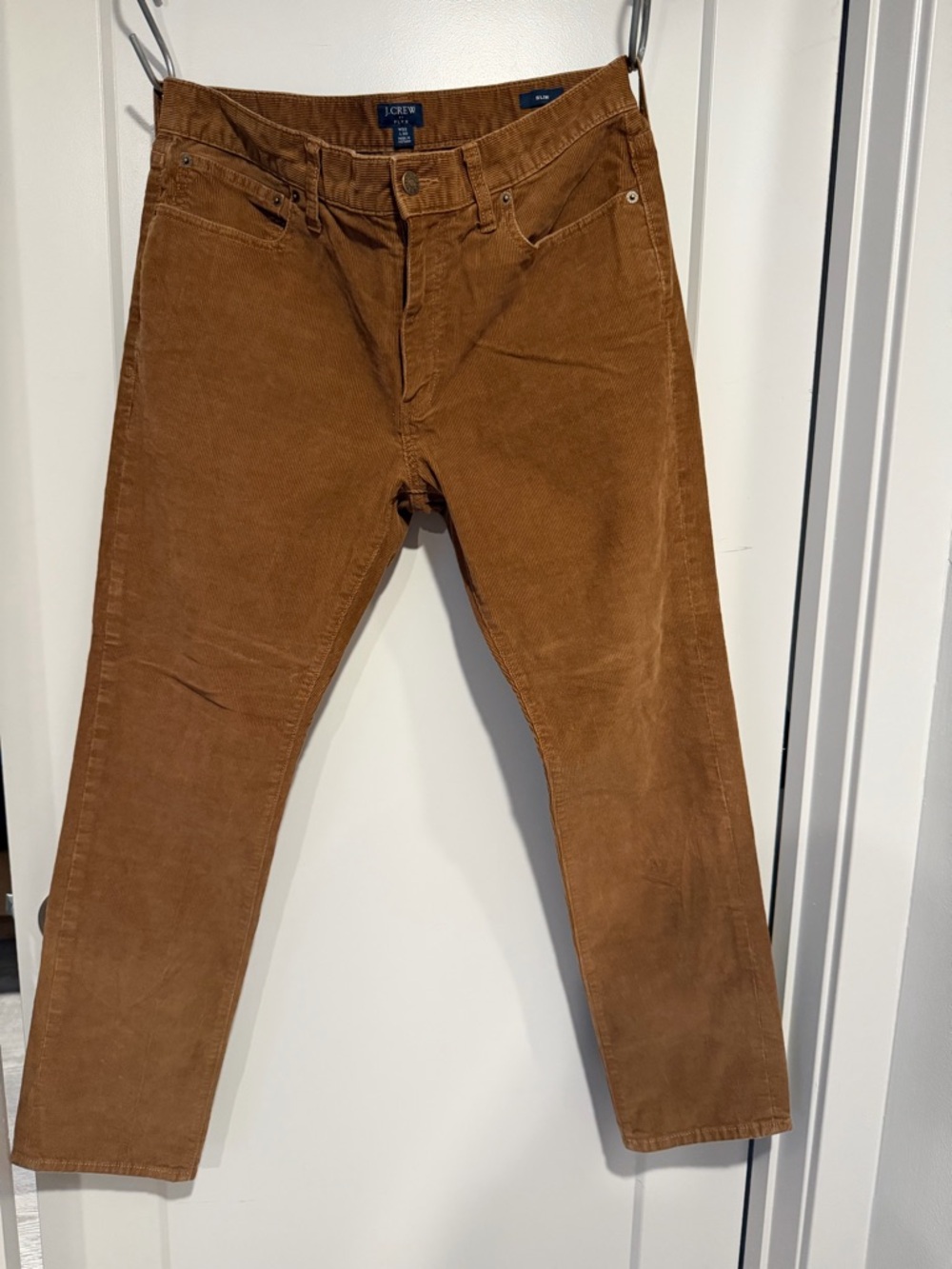 J. Crew Men’s Corduroy Pants in Caramel Brown